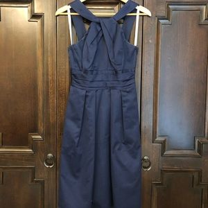 Blue mid-length Brides Maids dress. With pockets!